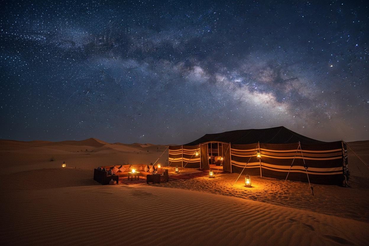 Wüstennächte in Oman: unter einem Himmel voller Sterne